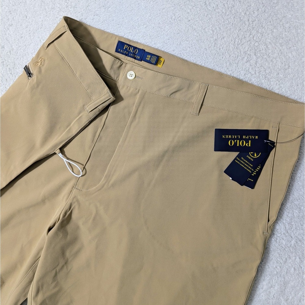 NEW Ralph Lauren Shorts Mens 48B/9" BEIGE Chino Performance‎ Golf Pony Tech